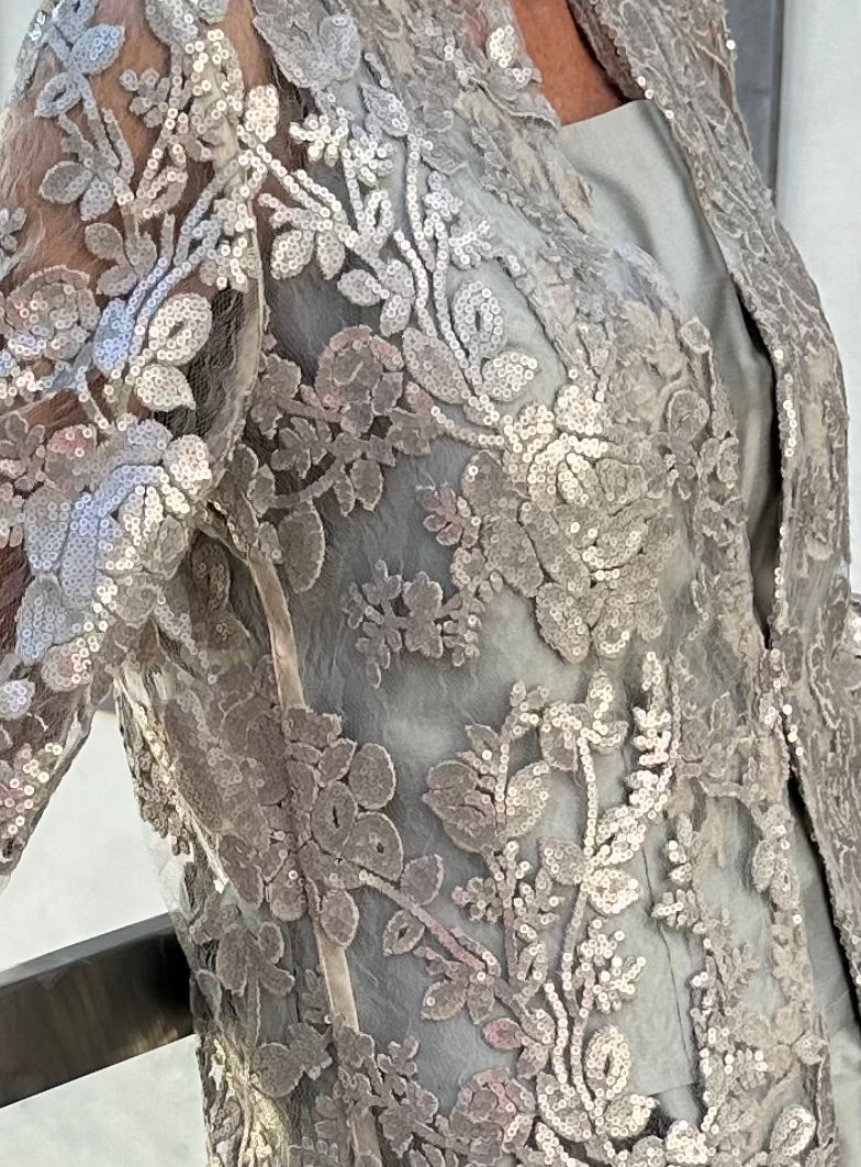 Long Monroe Diana in Sequin Sheer