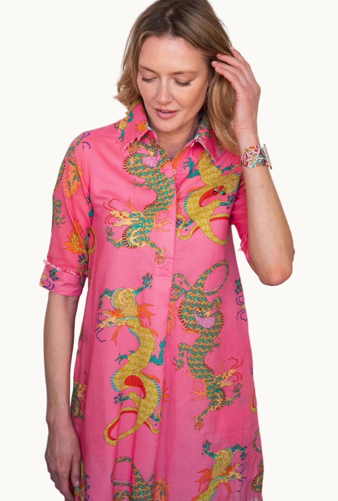 Fuchsia Dragon Dress