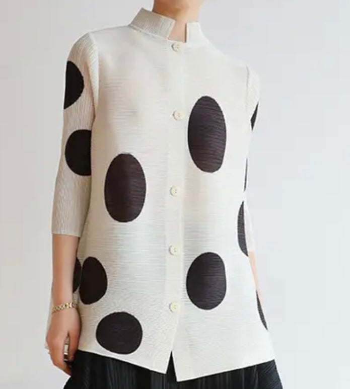 Pleated Dot Top