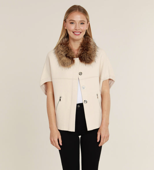 Opera Coat in Ivory