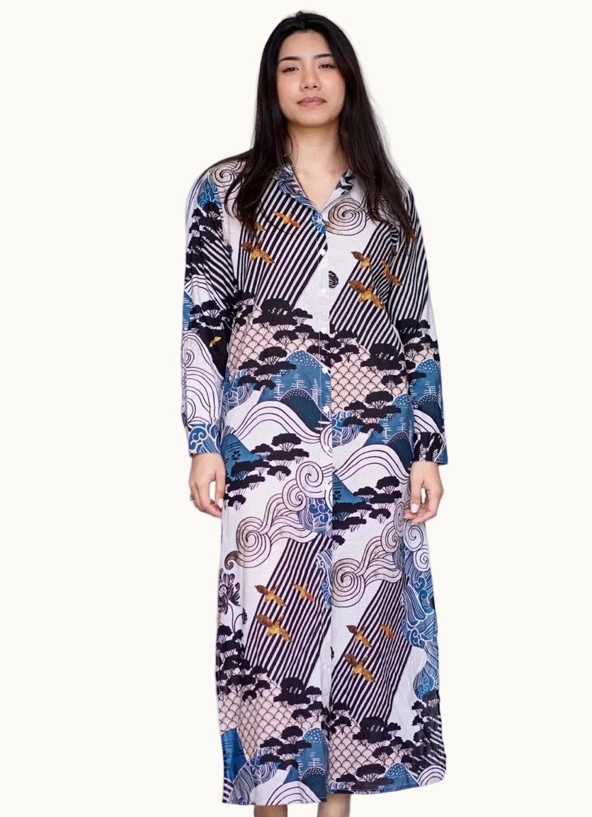 Crane Garden Dress