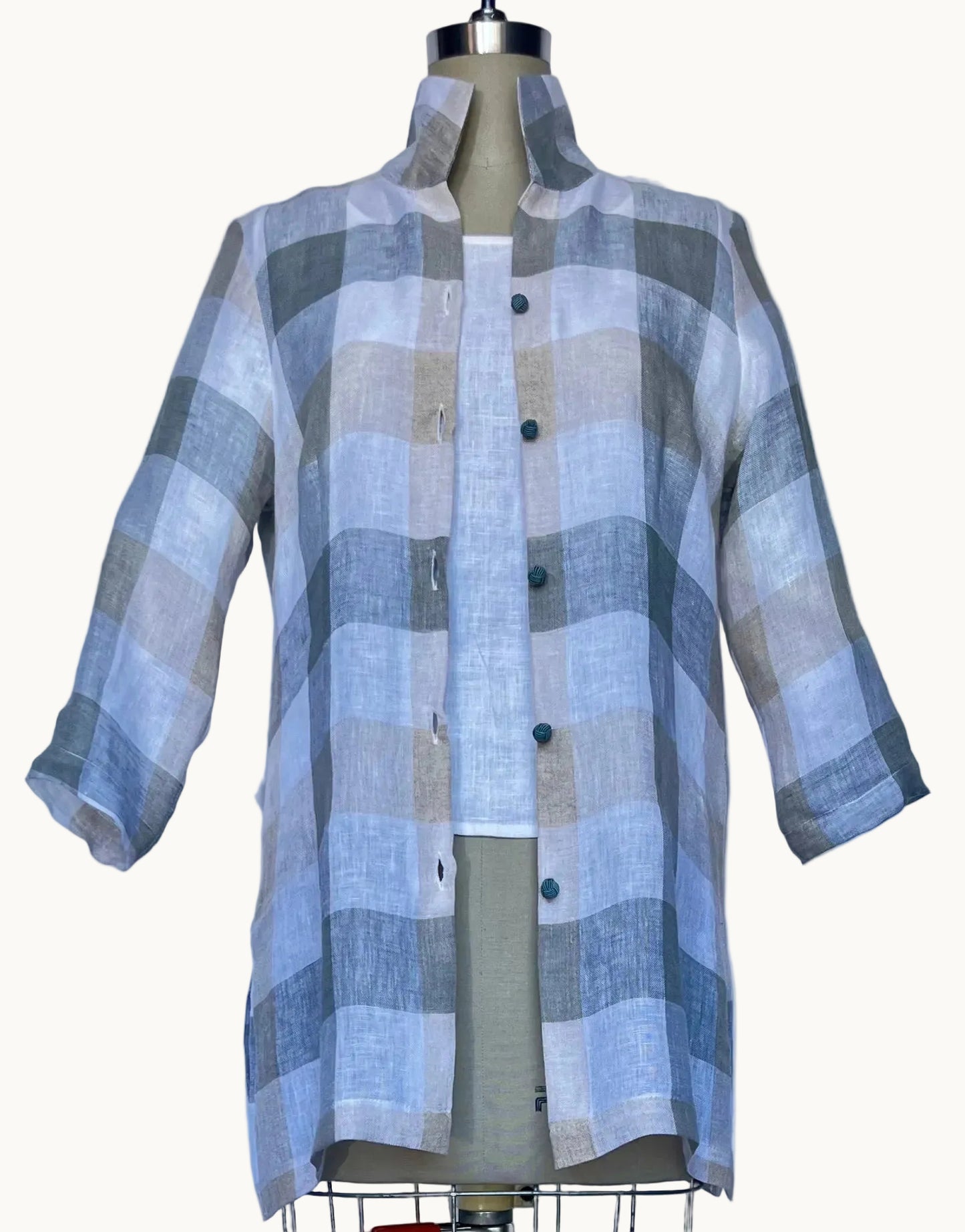 Rita Natural Plaid
