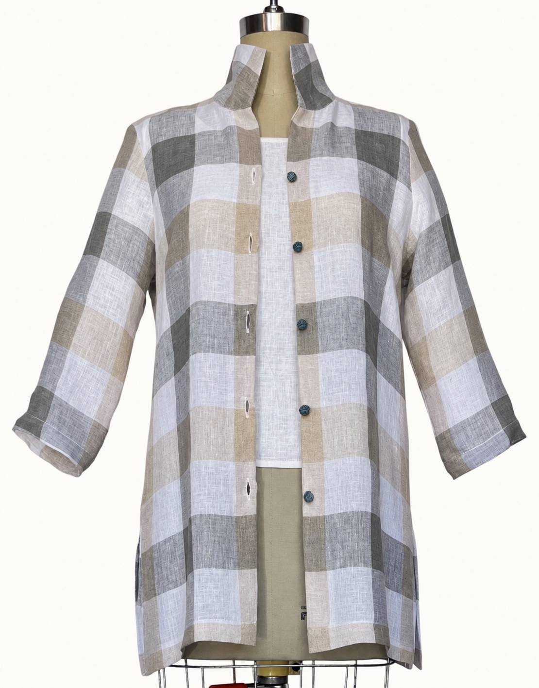 Rita Natural Plaid