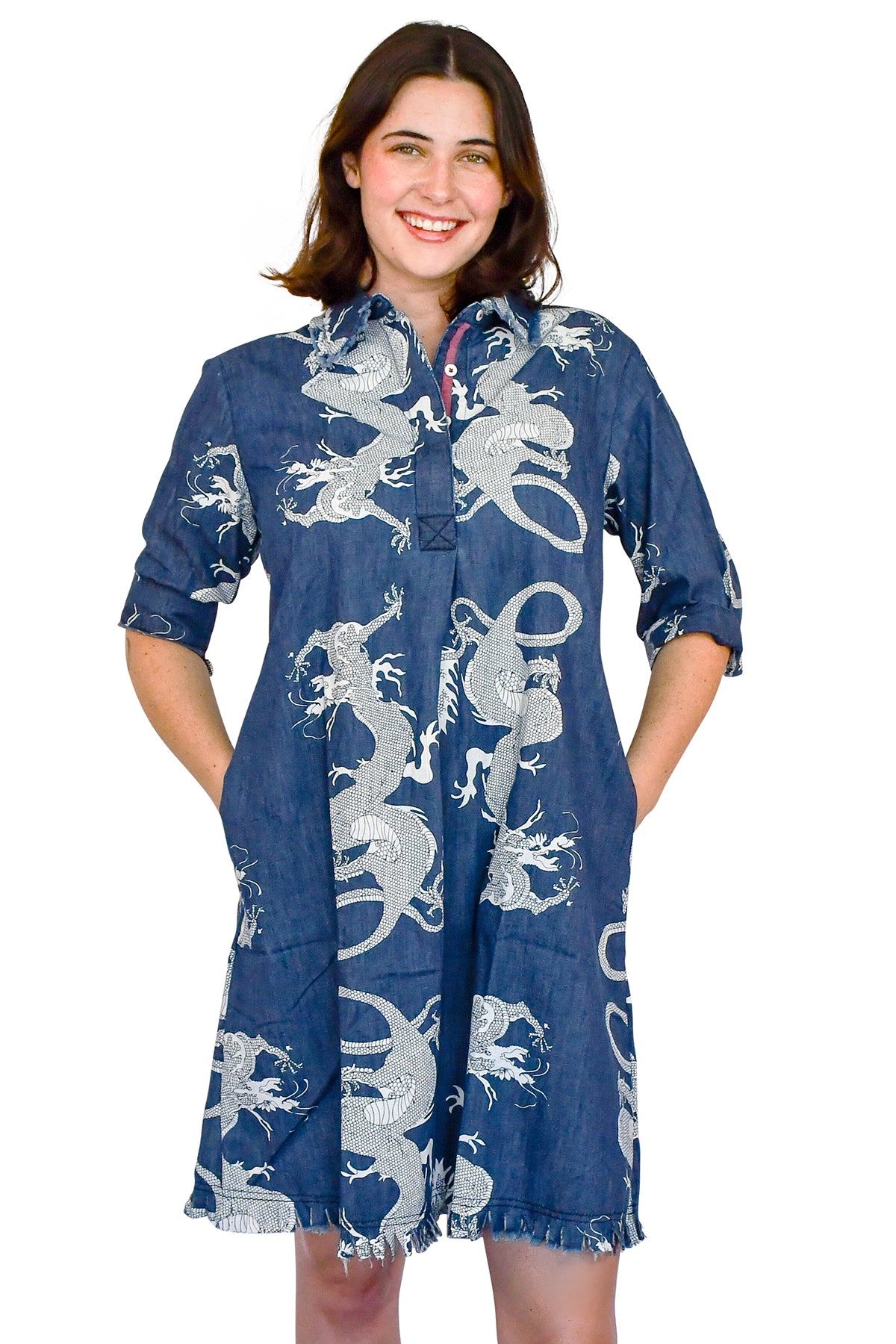 Denim Dragon Dress