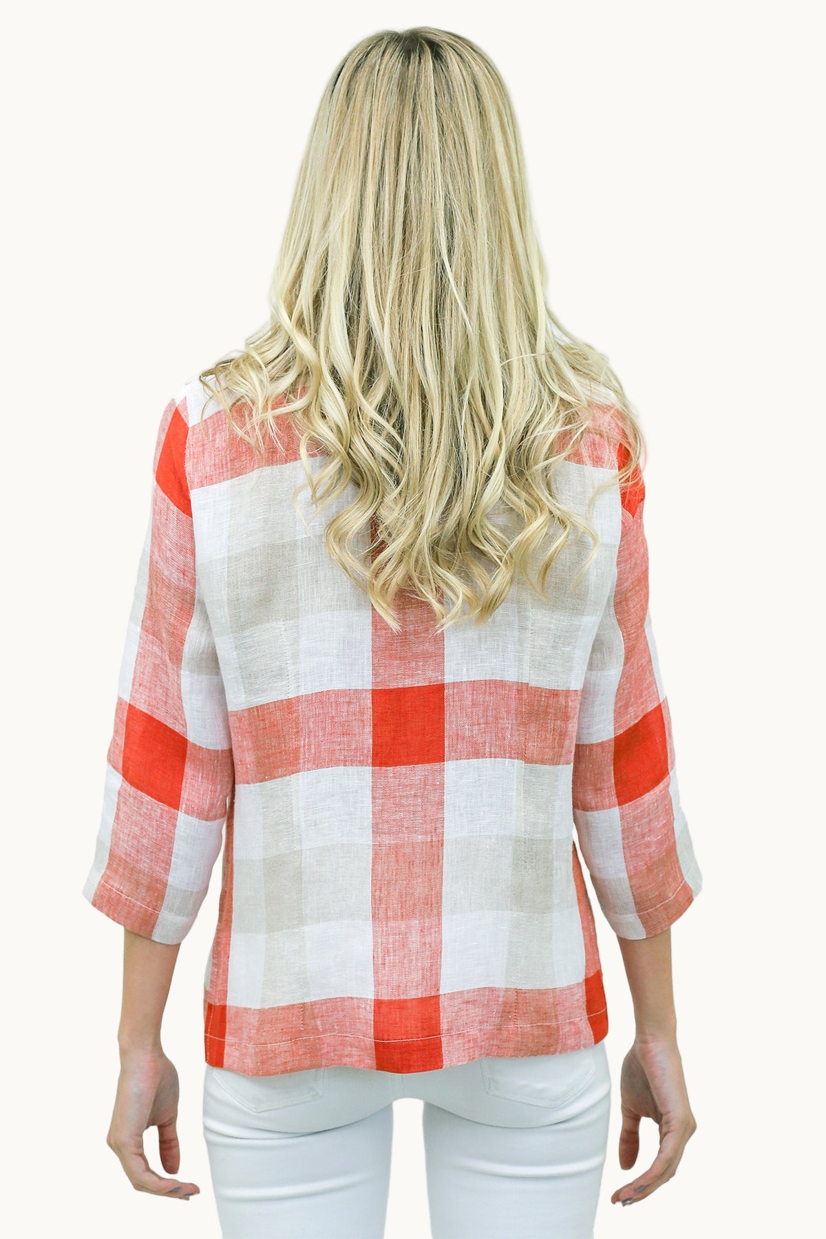 Linen Red Plaid Ronette