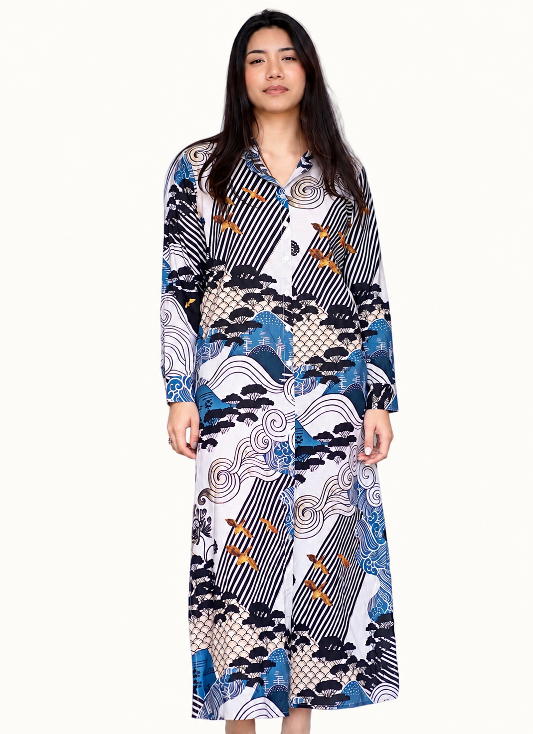 Crane Garden Dress
