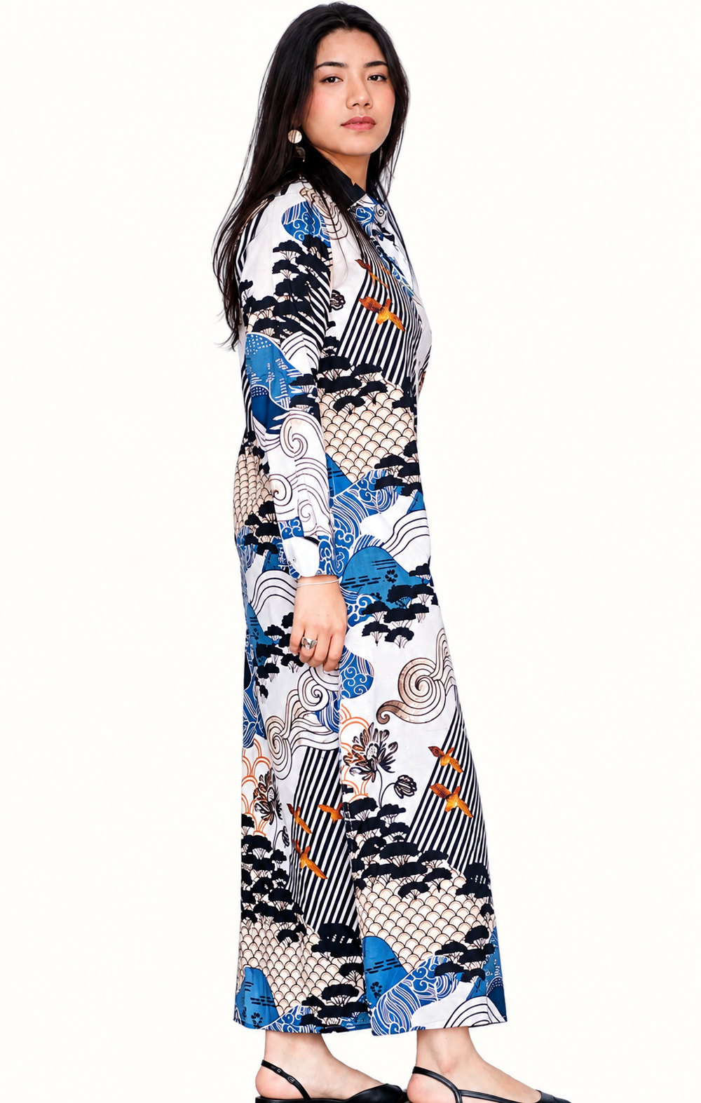 Crane Garden Dress