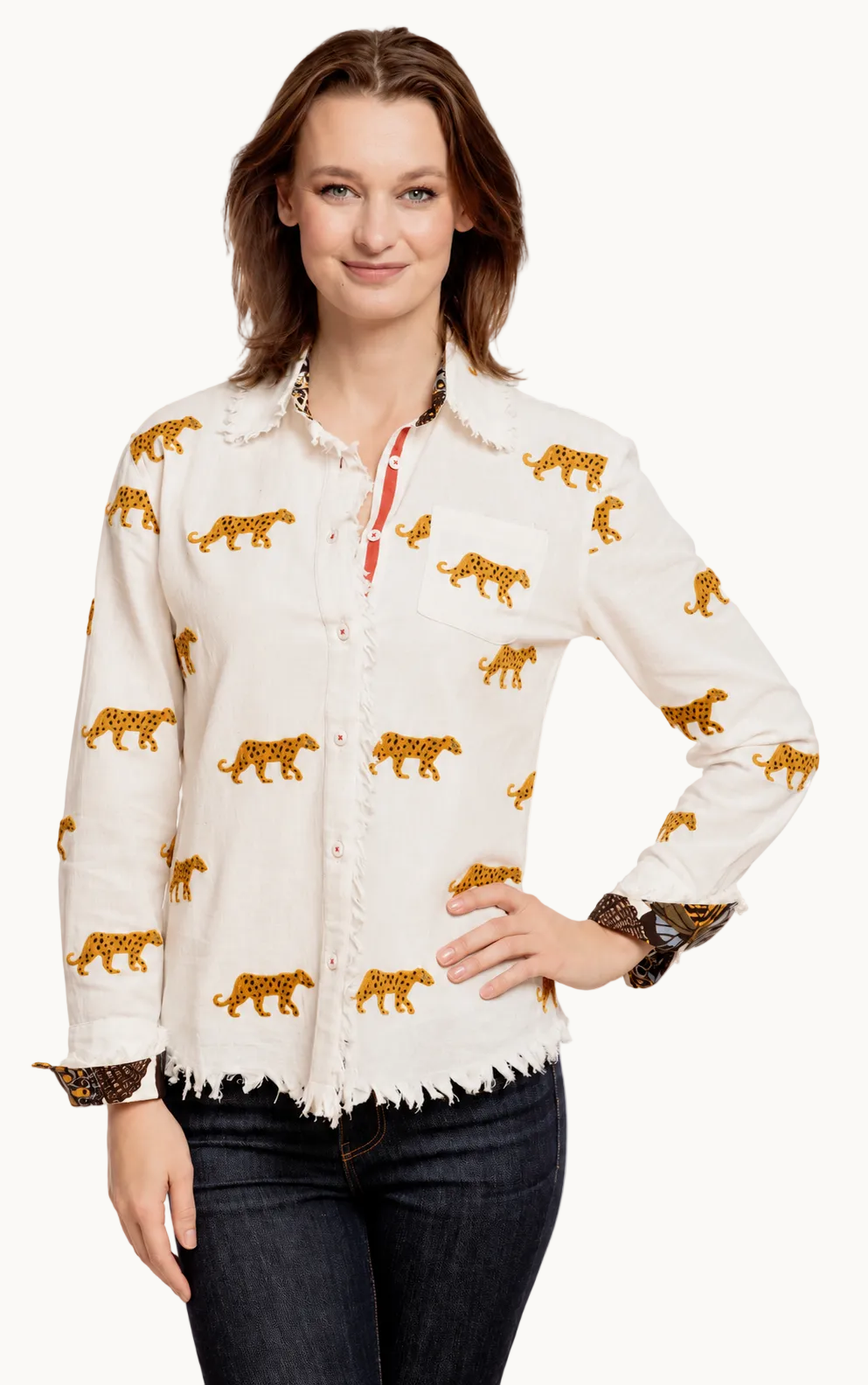 White Cheetah Shirt