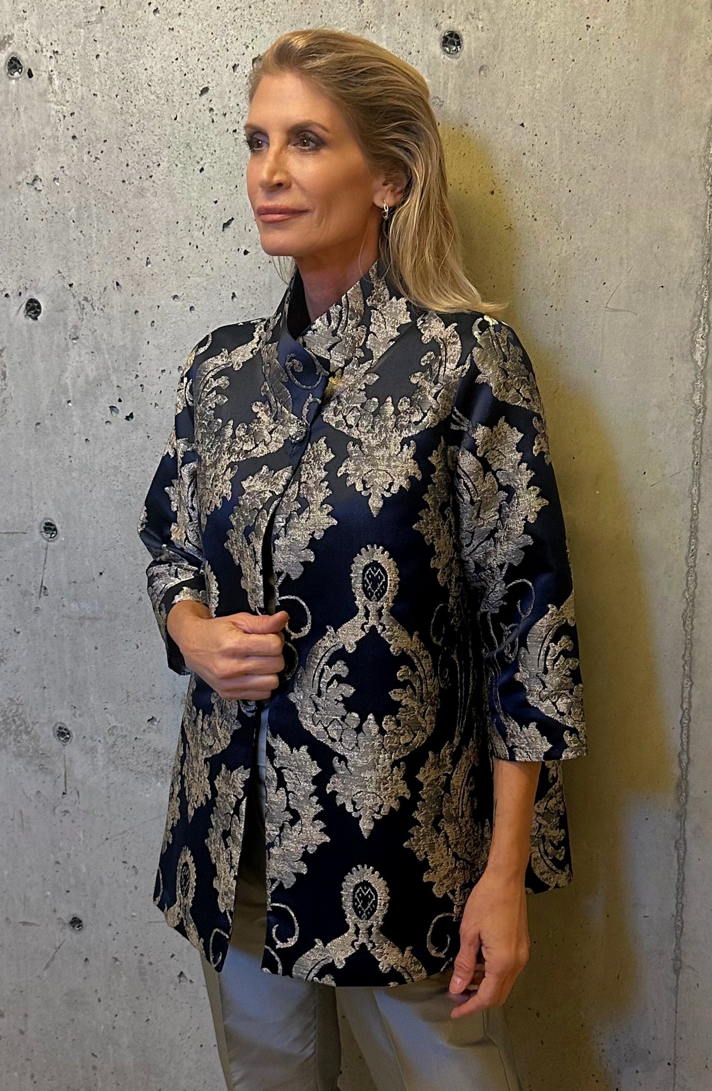 Claire Long in Navy & Amazon Royal