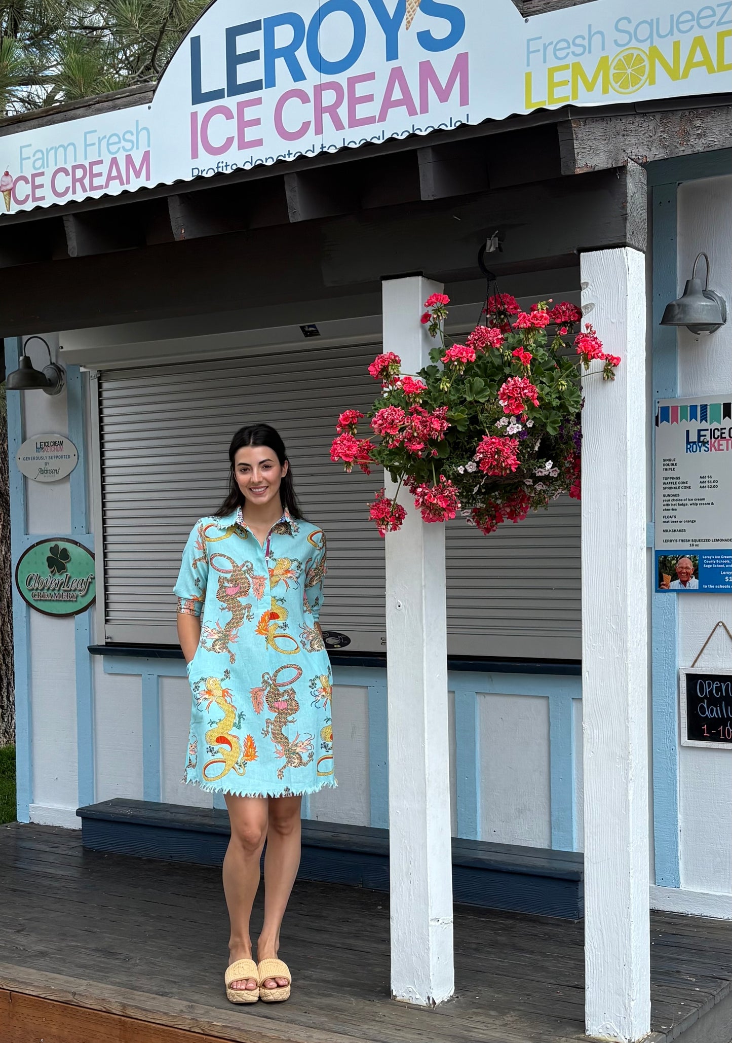 Turquoise Dragon Dress