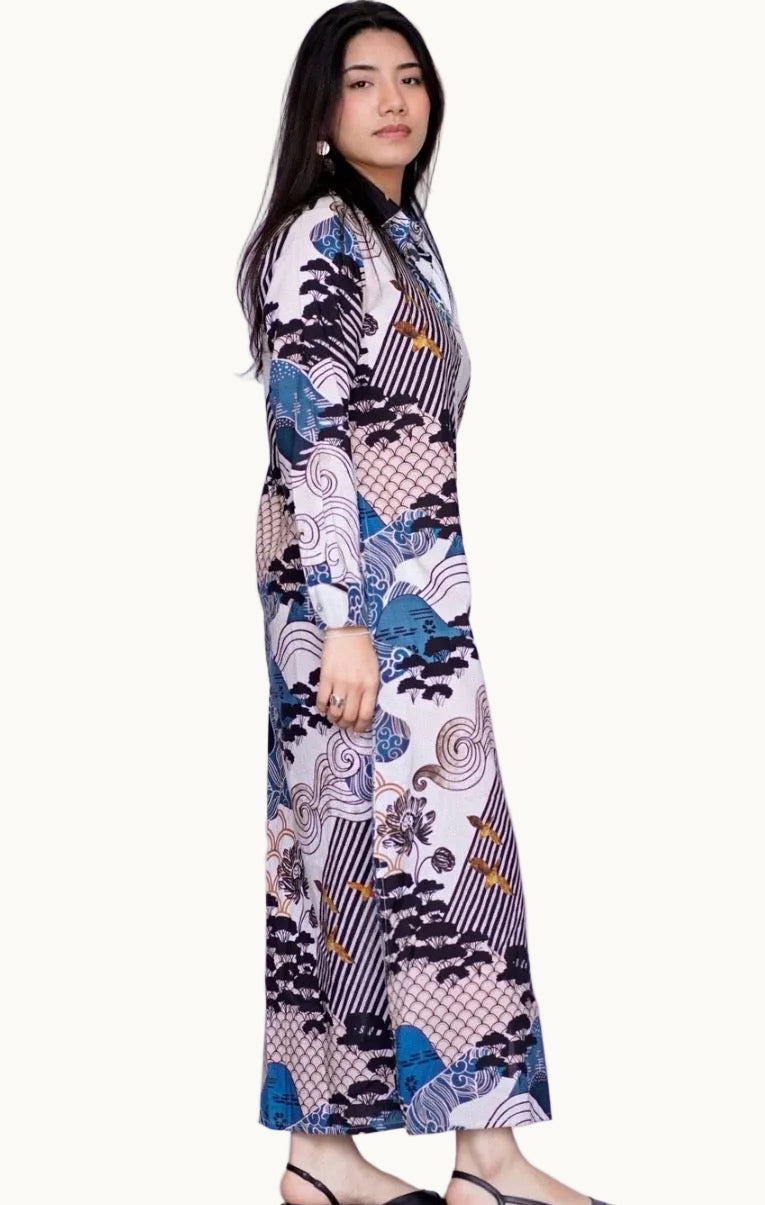 Crane Garden Dress