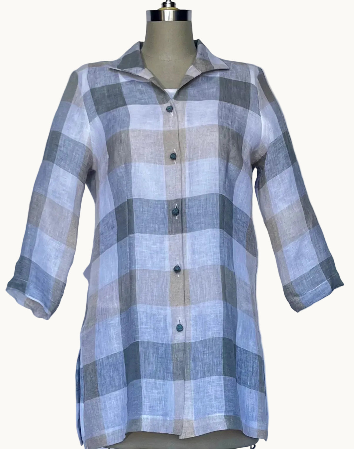 Rita Natural Plaid