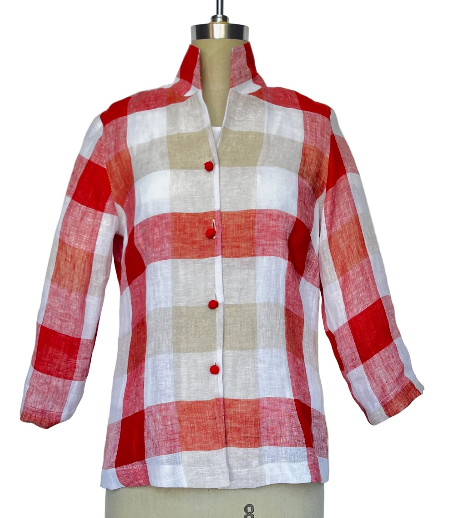 Ronette Rust Plaid