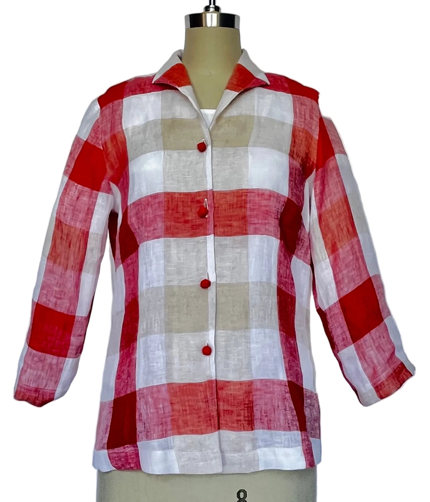 Ronette Rust Plaid