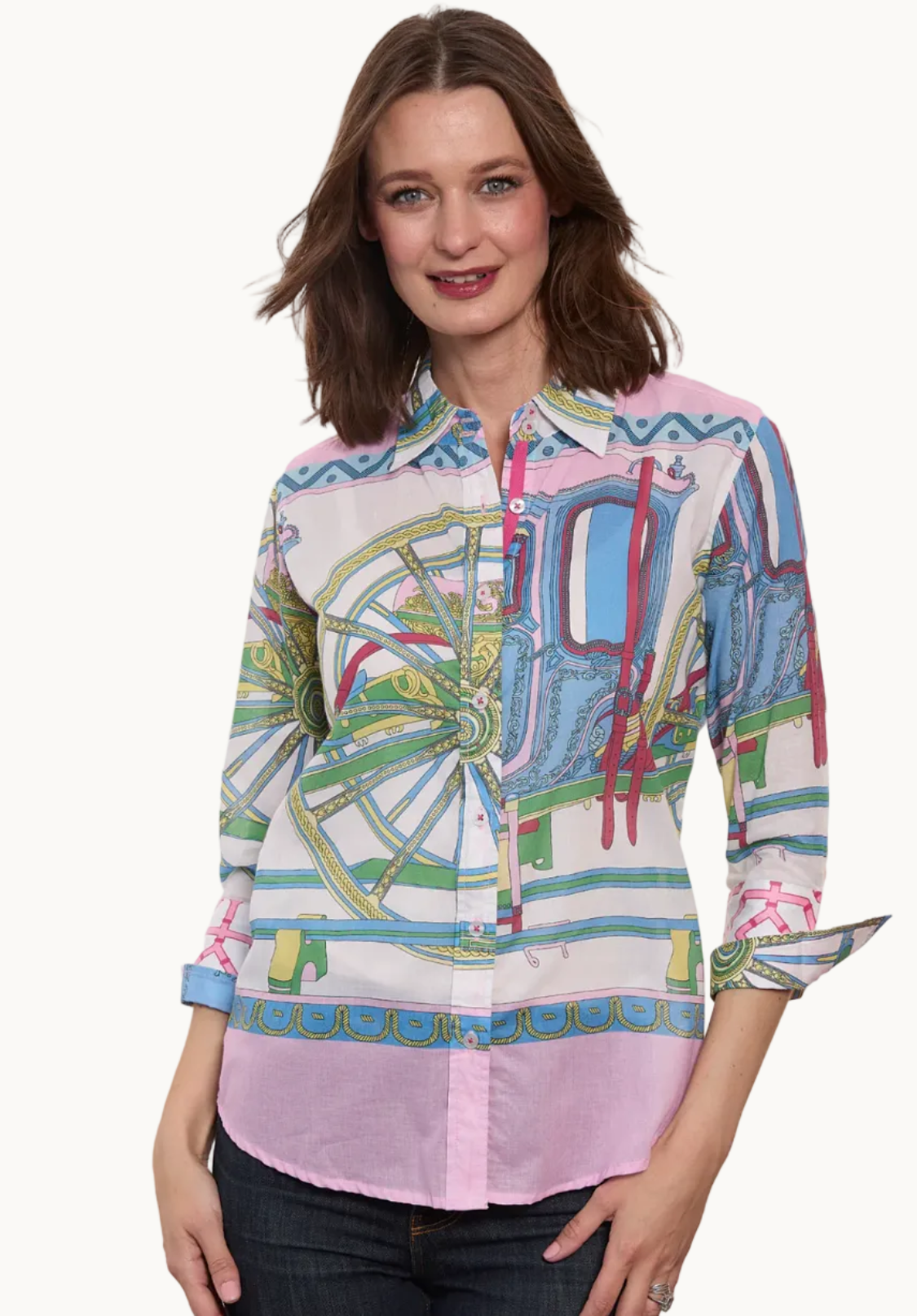 Pastel Pink Coach Top