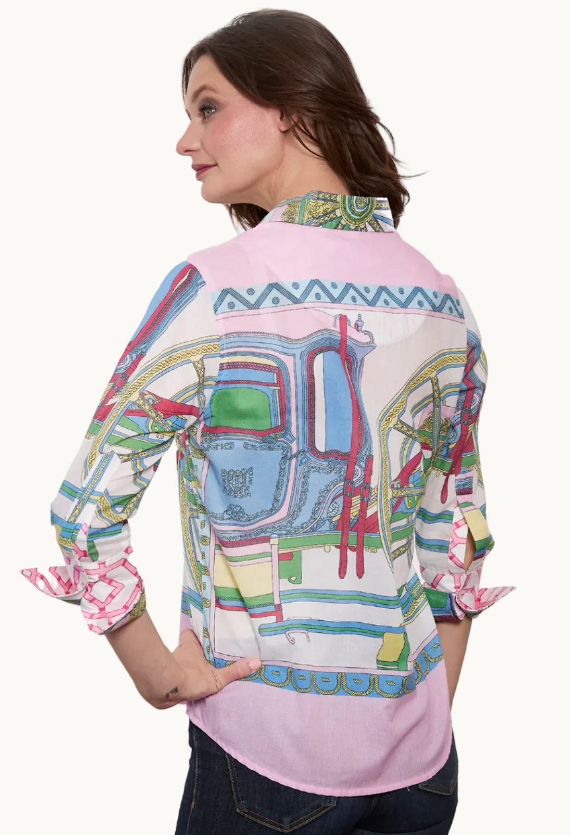 Pastel Pink Coach Top