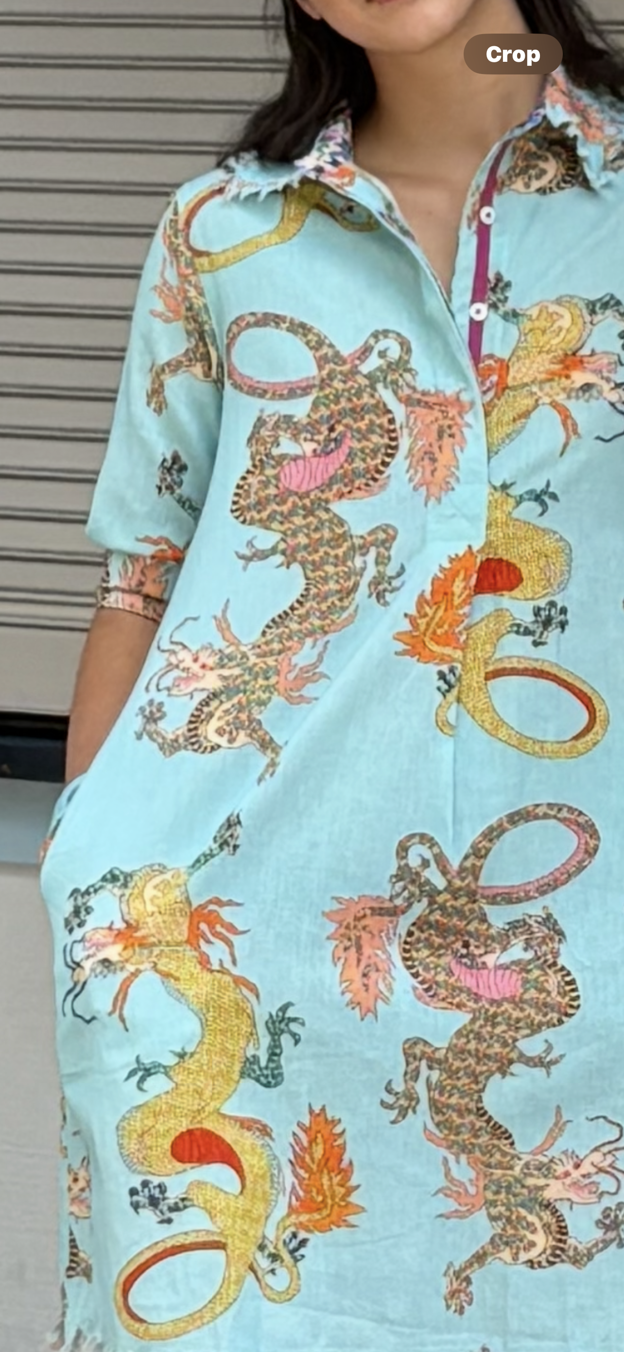 Turquoise Dragon Dress