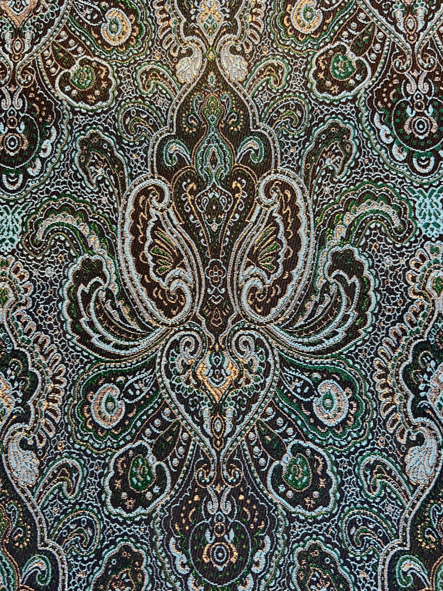 Rita in Teal Paisley