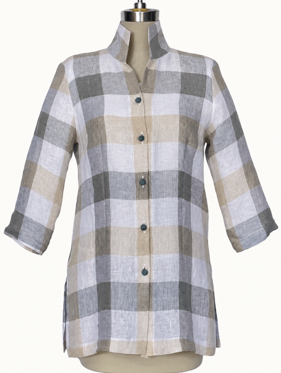 Rita Natural Plaid