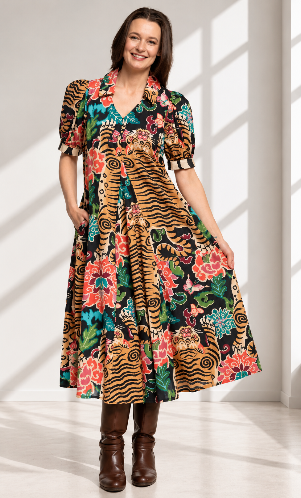 Floral Tigress Dress