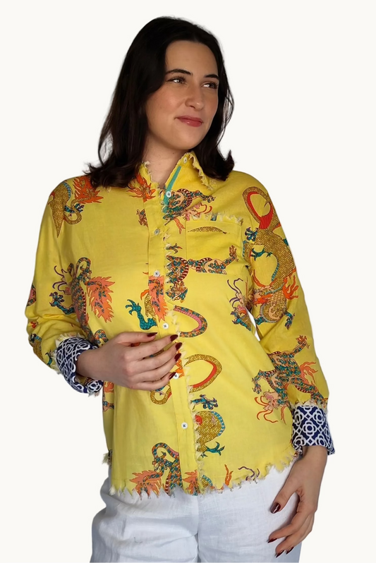 Marigold Dragon Top