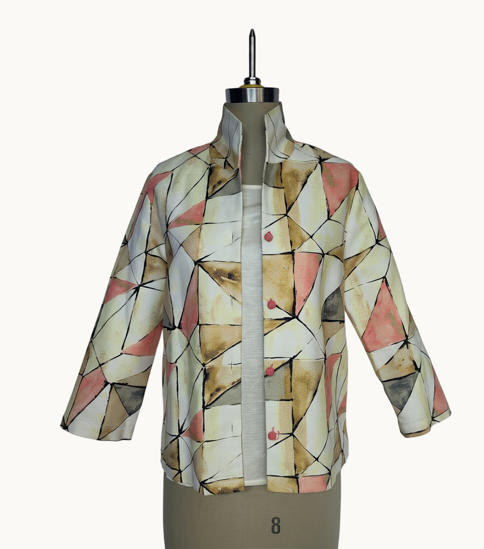 Peach & Beige Prism Suella