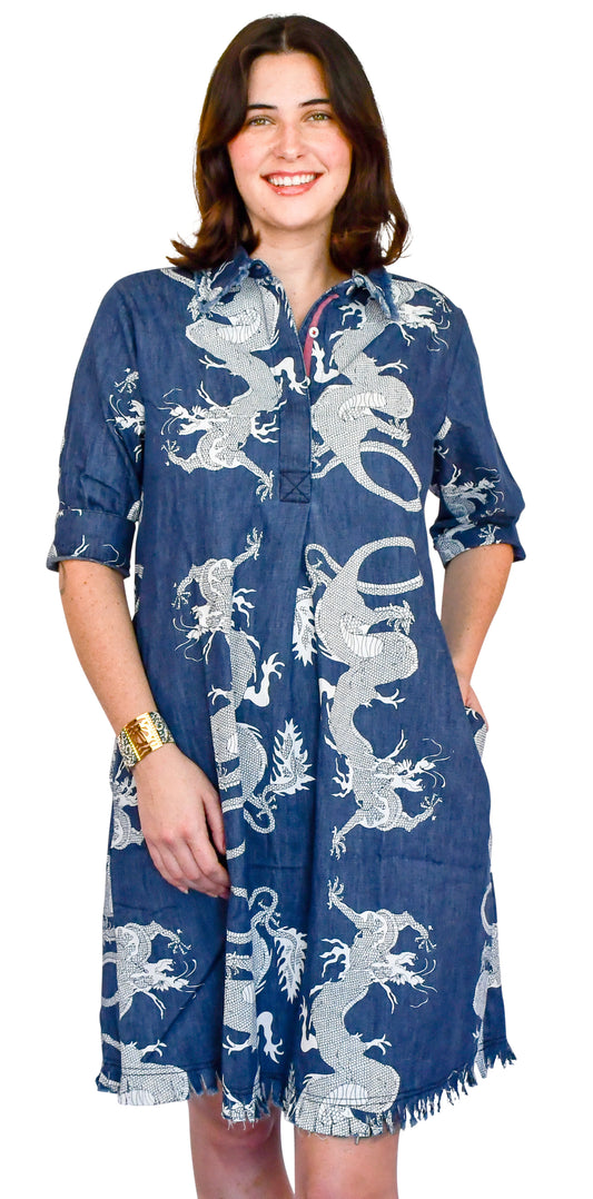 Denim Dragon Dress