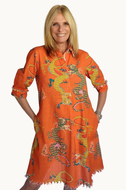 Persimmon Dragon Dress