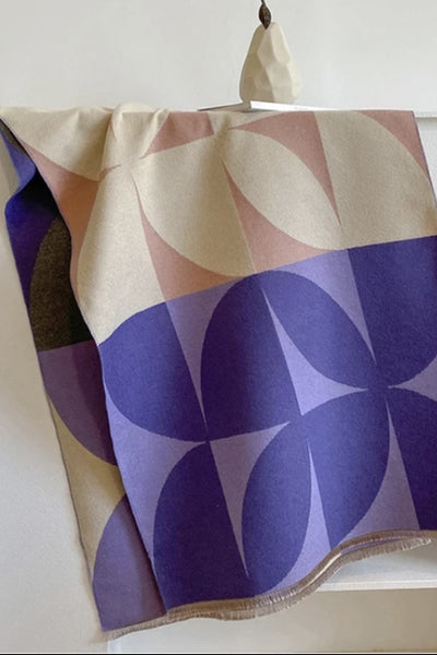 Art design Cashmere mix shawl